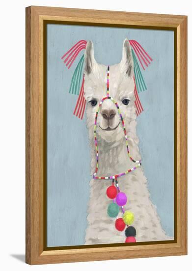 Adorned Llama II-Victoria Borges-Framed Stretched Canvas