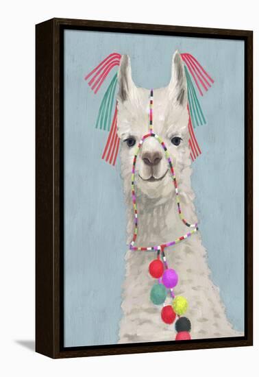 Adorned Llama II-Victoria Borges-Framed Stretched Canvas