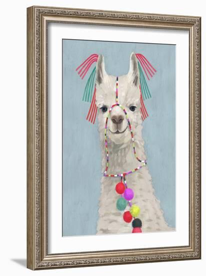 Adorned Llama II-Victoria Borges-Framed Art Print