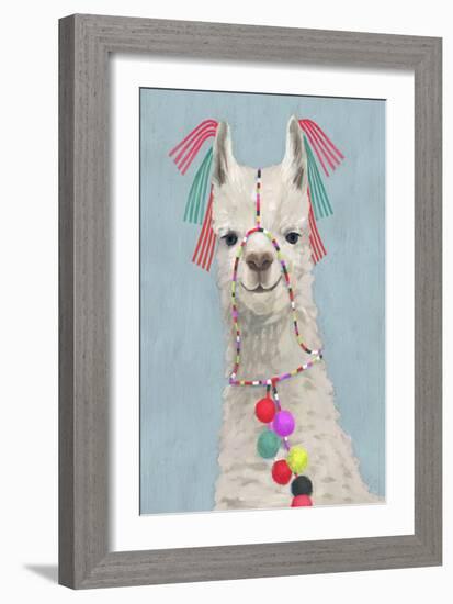 Adorned Llama II-Victoria Borges-Framed Art Print