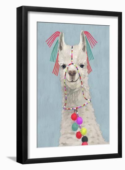 Adorned Llama II-Victoria Borges-Framed Art Print