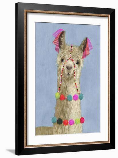 Adorned Llama III-Victoria Borges-Framed Premium Giclee Print