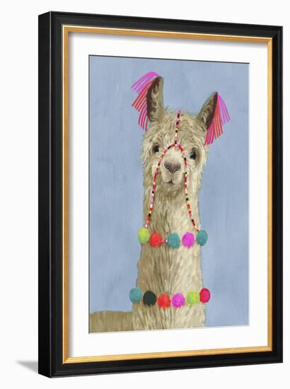 Adorned Llama III-Victoria Borges-Framed Premium Giclee Print