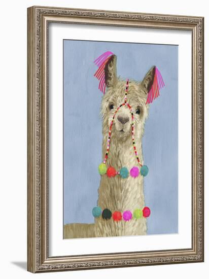 Adorned Llama III-Victoria Borges-Framed Art Print