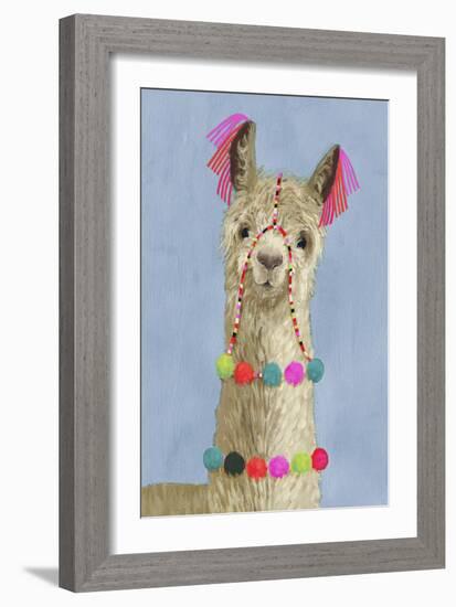 Adorned Llama III-Victoria Borges-Framed Art Print