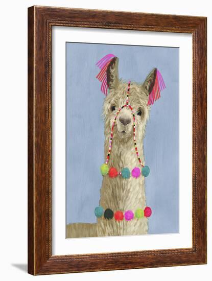 Adorned Llama III-Victoria Borges-Framed Art Print