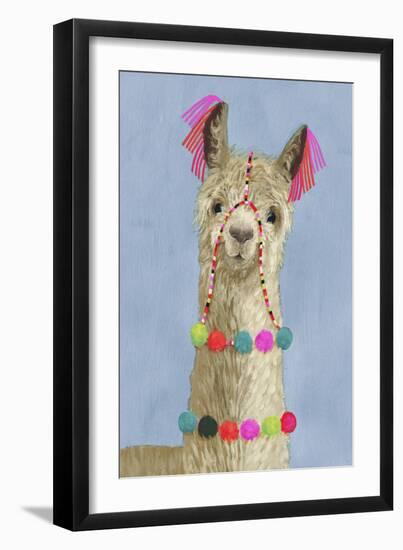Adorned Llama III-Victoria Borges-Framed Art Print