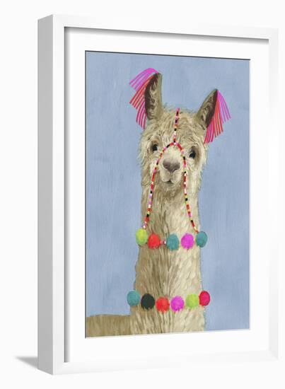 Adorned Llama III-Victoria Borges-Framed Art Print