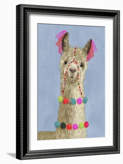 Adorned Llama III-Victoria Borges-Framed Art Print