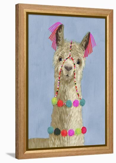 Adorned Llama III-Victoria Borges-Framed Stretched Canvas