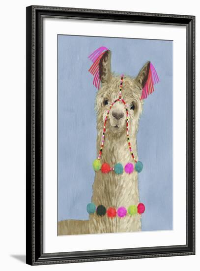 Adorned Llama III-Victoria Borges-Framed Premium Giclee Print