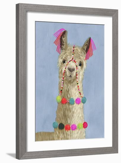 Adorned Llama III-Victoria Borges-Framed Premium Giclee Print