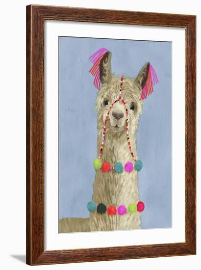 Adorned Llama III-Victoria Borges-Framed Premium Giclee Print