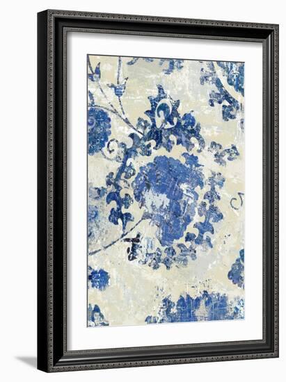 Adornment Panel Indigo I-Ellie Roberts-Framed Art Print