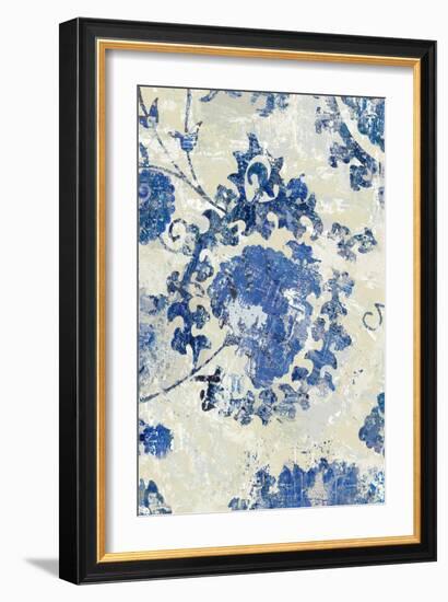 Adornment Panel Indigo I-Ellie Roberts-Framed Art Print