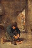 A Peasant eating Mussels in an Interior-Adraen Brouwer-Mounted Giclee Print