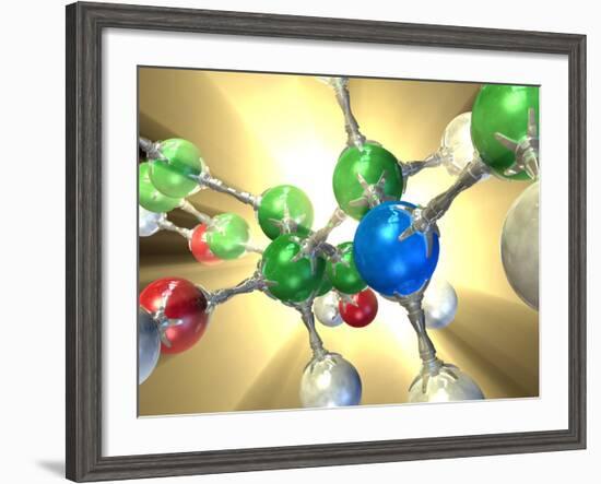 Adrenaline Hormone Molecule-David Mack-Framed Photographic Print