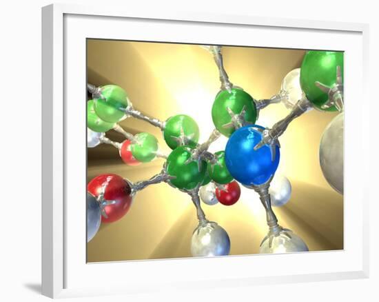 Adrenaline Hormone Molecule-David Mack-Framed Photographic Print