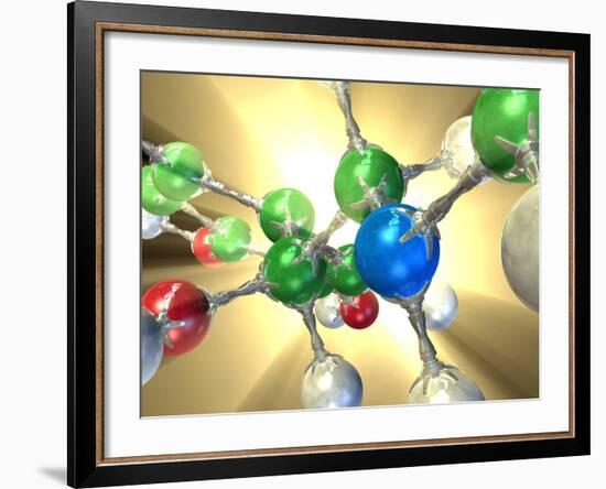 Adrenaline Hormone Molecule-David Mack-Framed Photographic Print