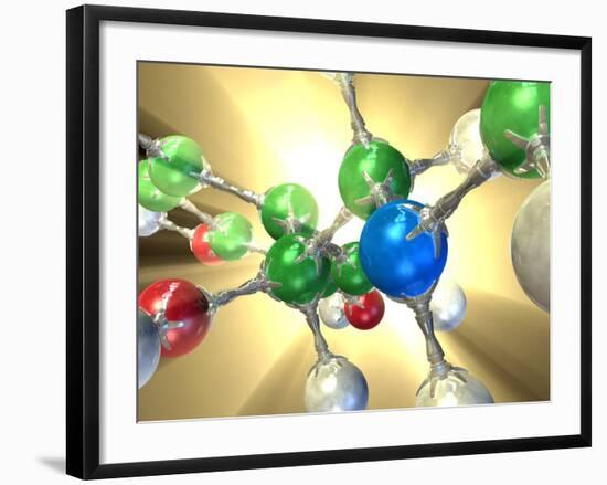 Adrenaline Hormone Molecule-David Mack-Framed Photographic Print