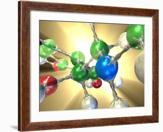 Adrenaline Hormone Molecule-David Mack-Framed Photographic Print