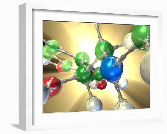 Adrenaline Hormone Molecule-David Mack-Framed Photographic Print