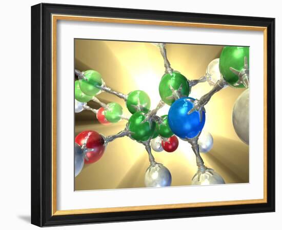 Adrenaline Hormone Molecule-David Mack-Framed Photographic Print