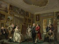 Drawing Gallery of the Felix Meritis Society-Adriaan De Lelie-Framed Art Print