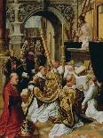 The Mass of Saint Gregory the Great, Ca 1510-1520-Adriaen Isenbrant-Framed Premier Image Canvas