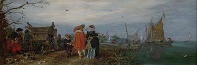 Landscape with Figures and a Village Fair (Village Kermesse)-Adriaen Pietersz van de Venne-Art Print