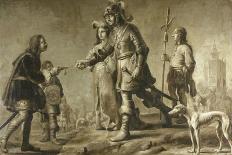 Autumn: Prince Maurits Going Out Hawking, 1615-Adriaen Pietersz van de Venne-Framed Giclee Print