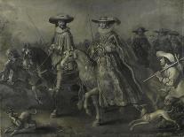 Jeu De Paume before a Country Palace, Ca 1614-Adriaen Pietersz van de Venne-Framed Premier Image Canvas