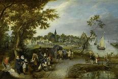 Jeu De Paume before a Country Palace, Ca 1614-Adriaen Pietersz van de Venne-Premier Image Canvas