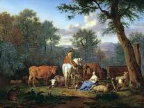 Hilly Landscape with Cows-Adriaen van de Velde-Art Print