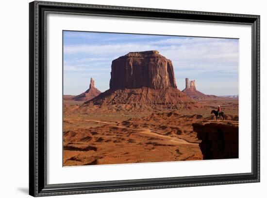 Adrian, Last Cowboy of Monument Valley, Utah, United States of America, North America-Olivier Goujon-Framed Photographic Print