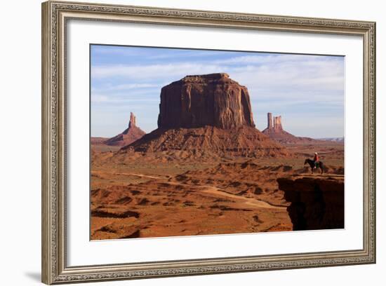 Adrian, Last Cowboy of Monument Valley, Utah, United States of America, North America-Olivier Goujon-Framed Photographic Print