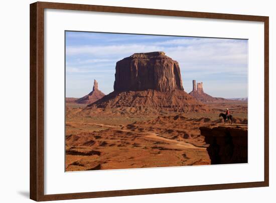 Adrian, Last Cowboy of Monument Valley, Utah, United States of America, North America-Olivier Goujon-Framed Photographic Print