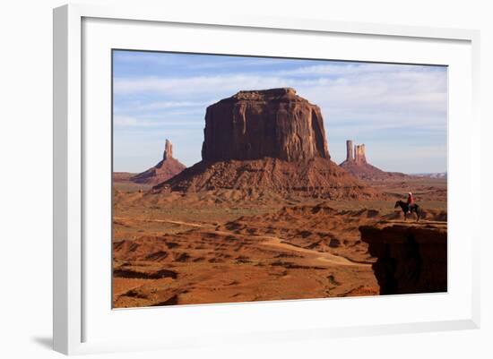 Adrian, Last Cowboy of Monument Valley, Utah, United States of America, North America-Olivier Goujon-Framed Photographic Print