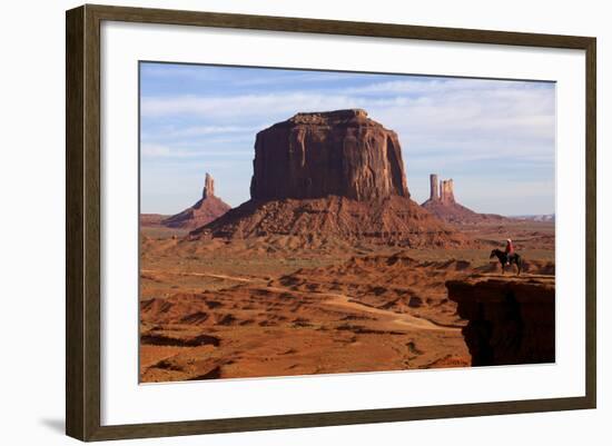 Adrian, Last Cowboy of Monument Valley, Utah, United States of America, North America-Olivier Goujon-Framed Photographic Print