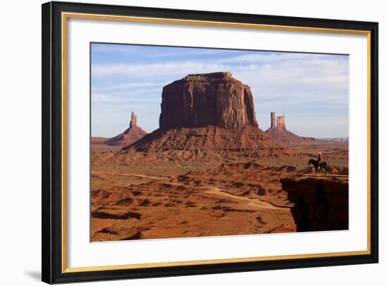 Adrian, Last Cowboy of Monument Valley, Utah, United States of America, North America-Olivier Goujon-Framed Photographic Print