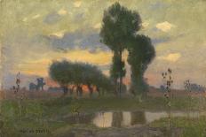 Evening on the Plain (Oil on Board)-Adrian Scott Stokes-Giclee Print