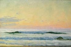 Sea Study - Evening (Oil on Panel)-Adrian Scott Stokes-Framed Giclee Print