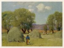 Uplands and Sky-Adrian Stokes-Framed Giclee Print