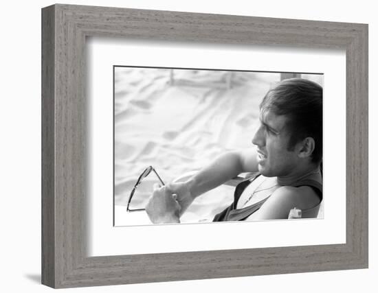 Adriano Celentano Having a Rest-Marisa Rastellini-Framed Photographic Print