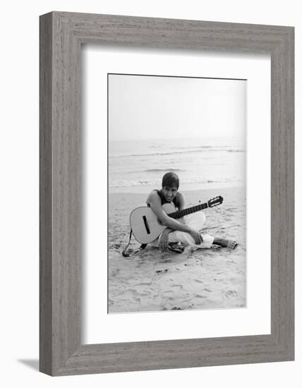 Adriano Celentano on the Sea Shore-Marisa Rastellini-Framed Photographic Print