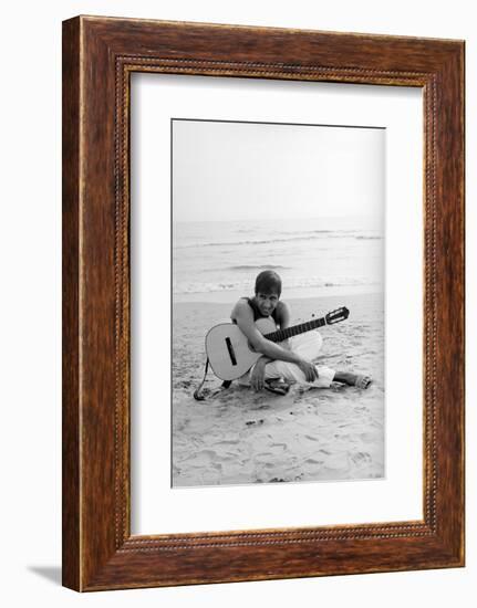 Adriano Celentano on the Sea Shore-Marisa Rastellini-Framed Photographic Print