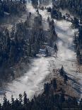 Snow Summit Ski Area in Big Bear Lake, California, Struggles to Make Artificial Snow-Adrienne Helitzer-Mounted Photographic Print
