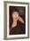 Adrienne (Woman with Bangs), 1917 (Oil on Linen)-Amedeo Modigliani-Framed Giclee Print