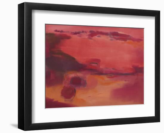 Adrift in Red-Nancy Ortenstone-Framed Art Print