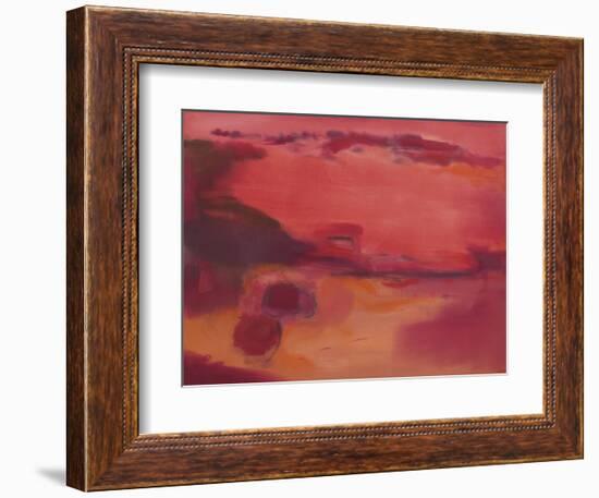 Adrift in Red-Nancy Ortenstone-Framed Art Print